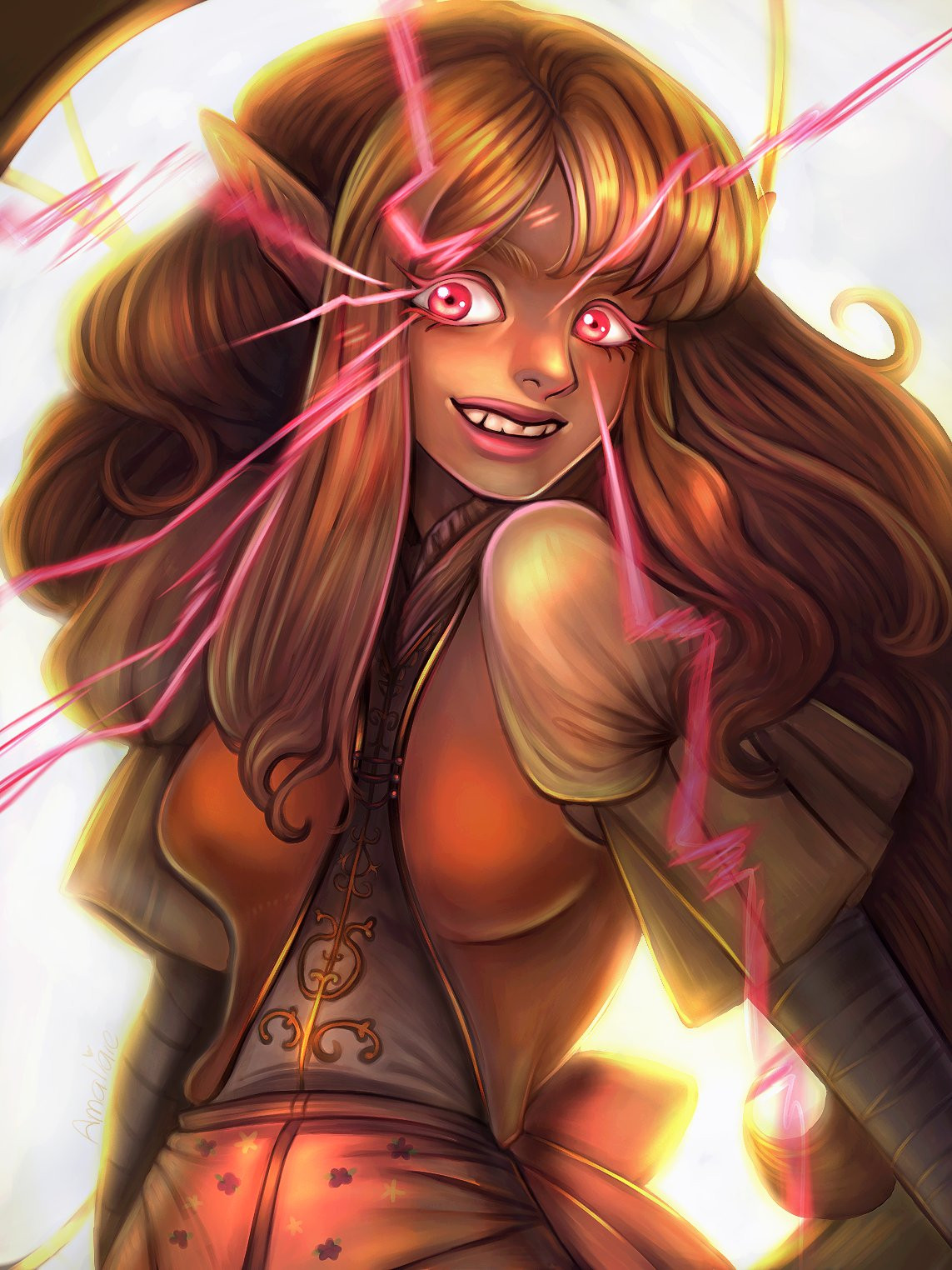 portrait bg half body